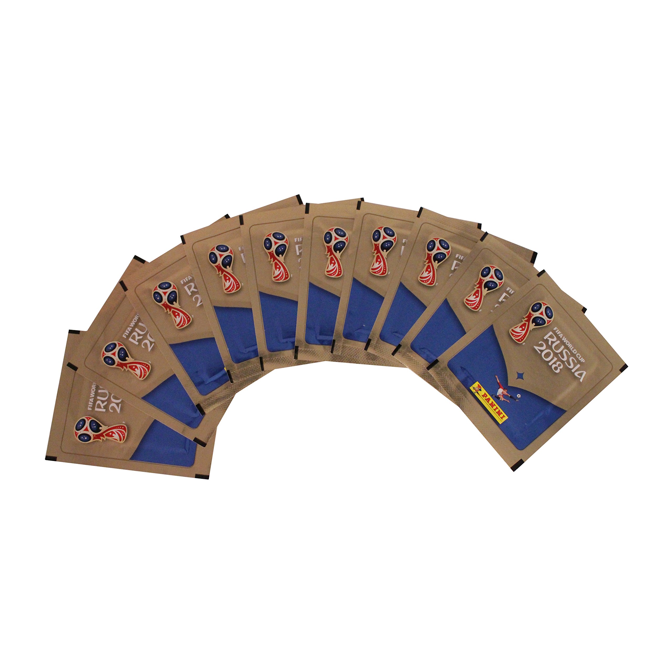 ② Lot 8 Panini Coupe du Monde Russie 2018 Gold Edition Legends - Autocollants