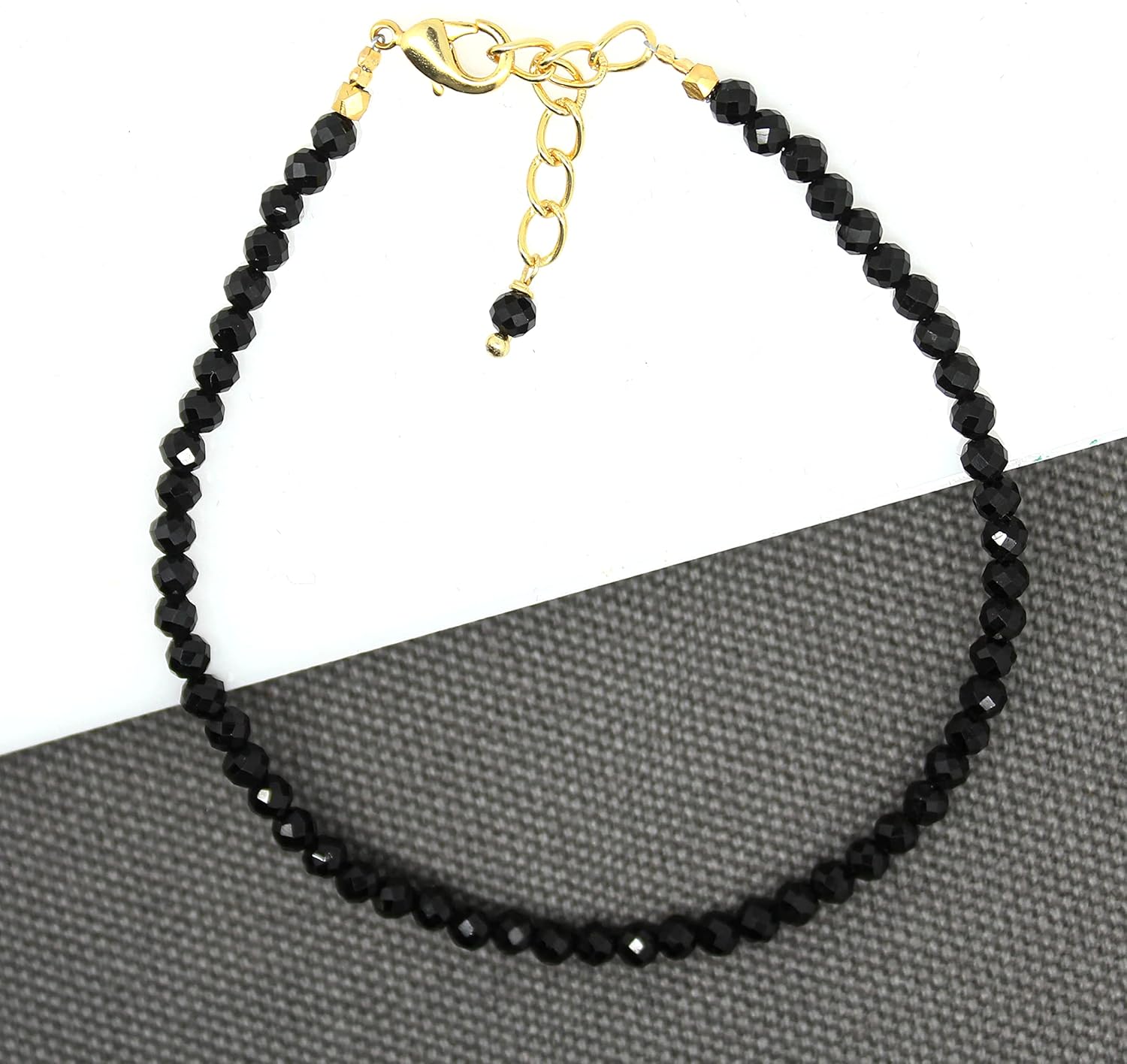 Gempires Natural Lightweight Gemstone Beaded Bracelet Handmade Crystal Jewelry Hypoallergenic 8 Inch Gold Plated Simple Dainty Jewelry For Women - Image 5