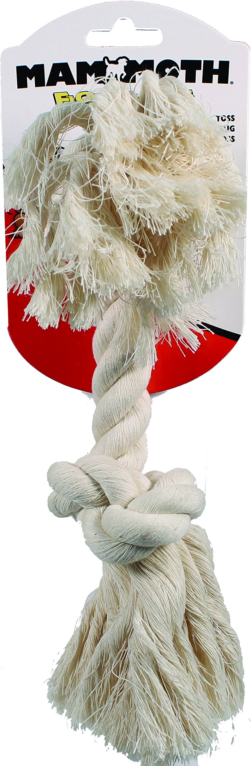 (3 Pack) Mammoth Flossy Chews 100-Percent Cotton White Rope Bone, Medium 12-Inch