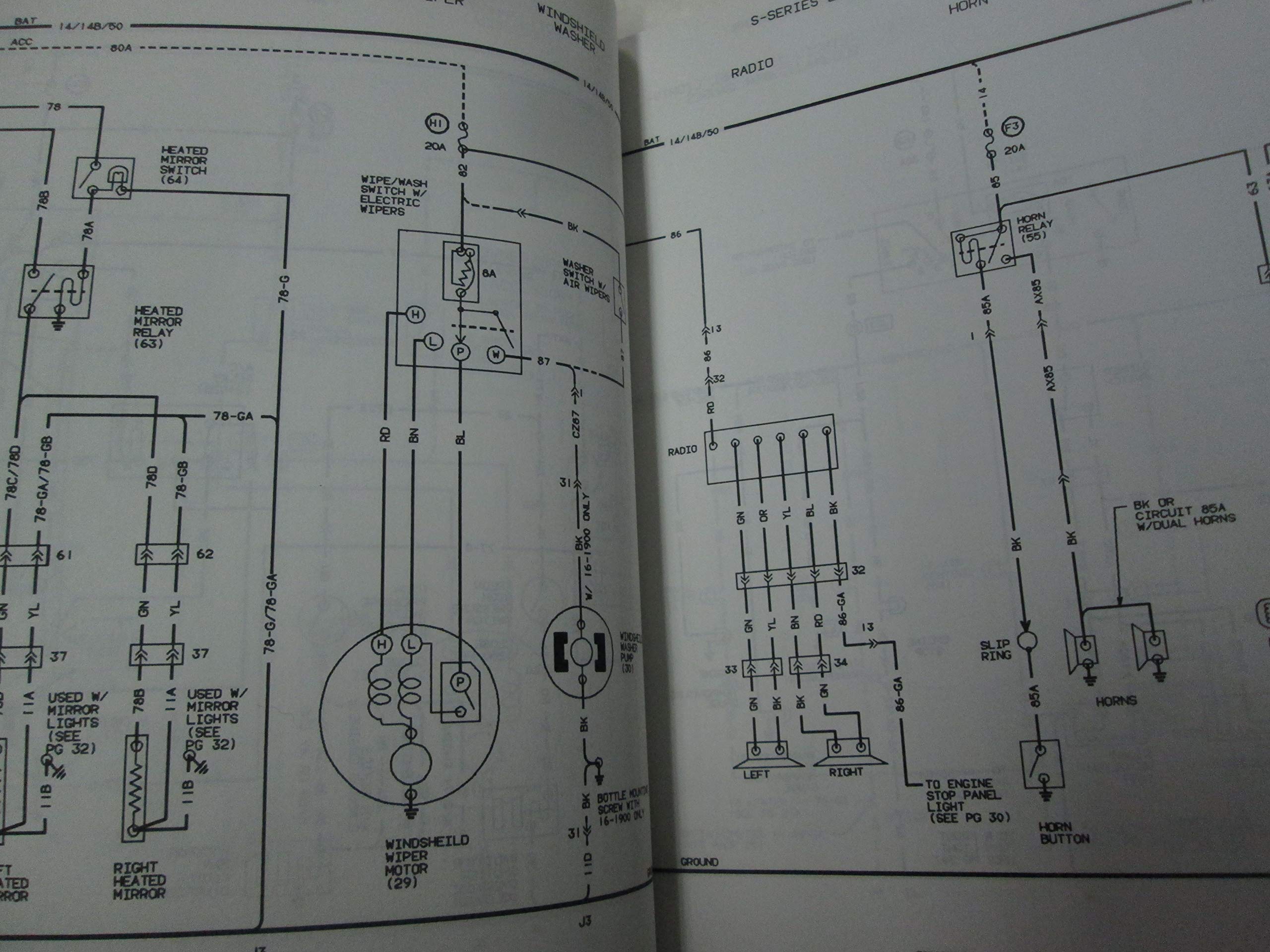 International Trucks S Series Electrical Circuit Wiring Diagrams Manual OEM  ***: IN INC: Amazon.com: Books
