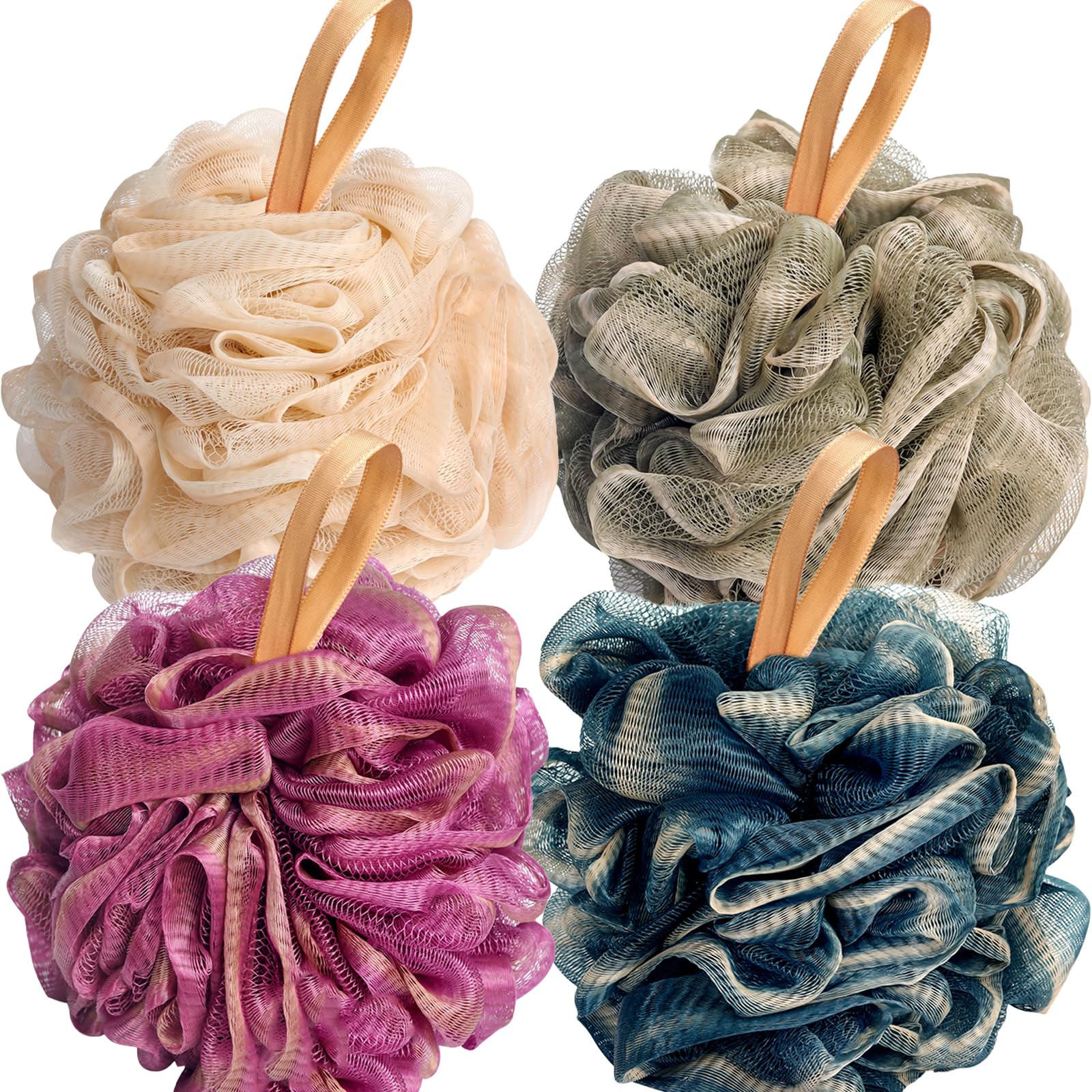 Fishent Loofah - 4 Pack Body Scrubber -12