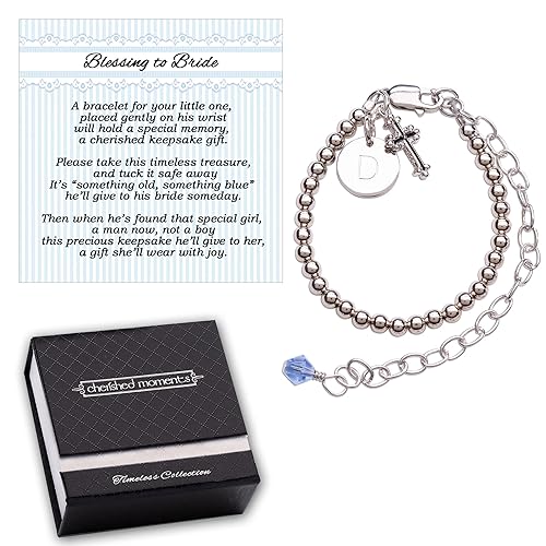 Pulsera de bautismo o bebé a novia en plata de ley y perlas cultivadas para bautizo de bebé, Plata de ley Cristal, Circonita cúbica