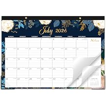 Desk Calendar 2026-2027 - Jul. 2026 - Dec. 2027, 18 Months Large Monthly Desk Calendar, 17" x 12", Desk Pad, Large Ruled Blocks, To-do List & Notes, Best Desk/Wall Calendar for Planning or Organizing
