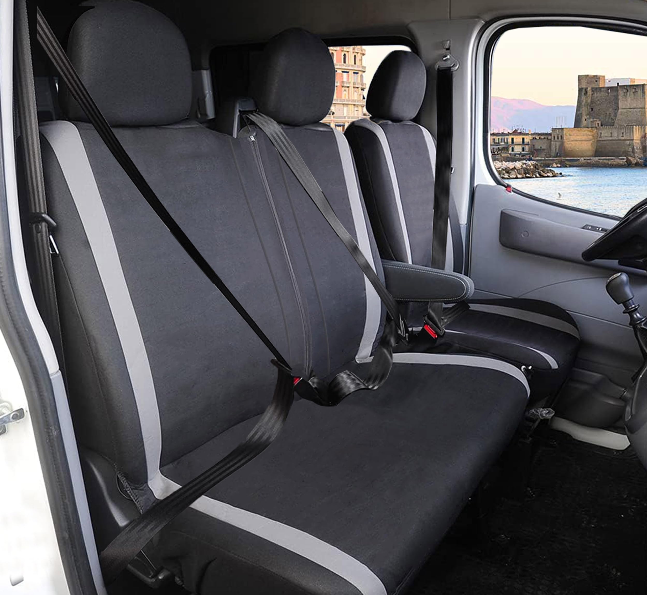 Fiat Ducato Coprisedili Anteriori Per E Citroen Jumper 2006-2025 - Grigio Scuro Coprisedili Citroen Jumper 2021