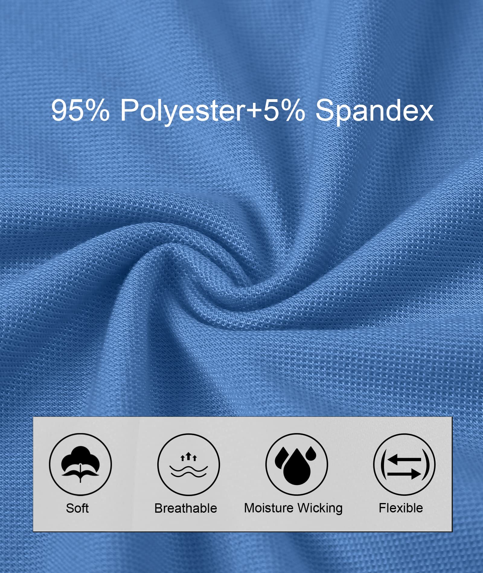 SwissWell Polo Uomo Manica Corta Asciugatura Rapida Traspirante Golf T-Shirt Tennis Polo Shirt Estiva per Uomo Casual Golf Top T-Shirt