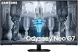 SAMSUNG 43' Odyssey Neo G7 Series 4K UHD Smart Gaming Monitor, 144Hz, 1ms, VESA Display HDR600, Quantum Matrix Technology, AMD FreeSync Premium Pro, LS43CG702NNXZA, 2023, Black 43-inch QLED Neo G7 Flat 144Hz