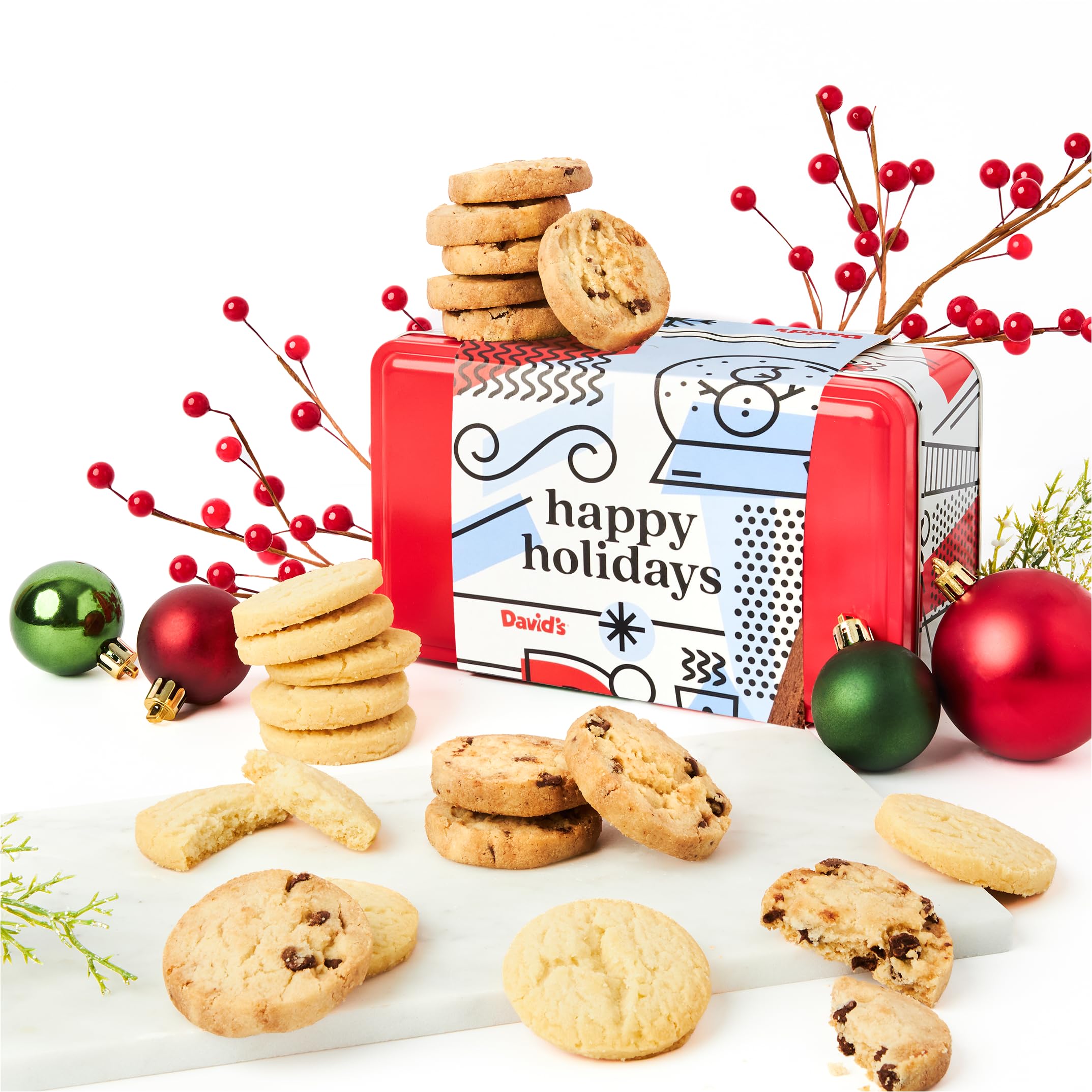 Amazon.com: David's Cookies Shortbread Cookies in Happy Holidays