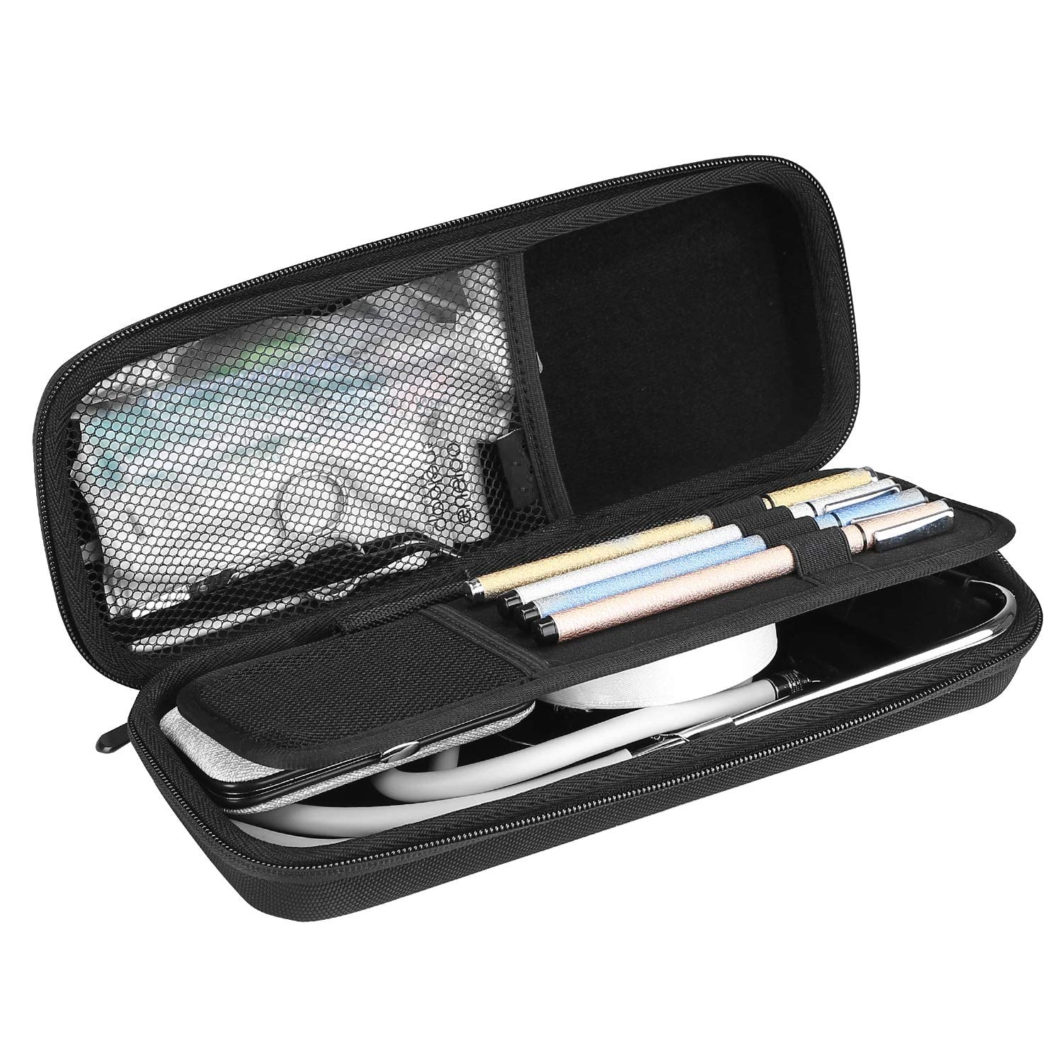 Unigear Polyester, Travel Accessories Eva Stethoscope Carrying Case, Carrying Stethoscope Holder For Medical Supplies Accessories Organize (Black With Flap, Large) (B09QYWL9YZ) Amazon Price History, Amazon Price Tracker
