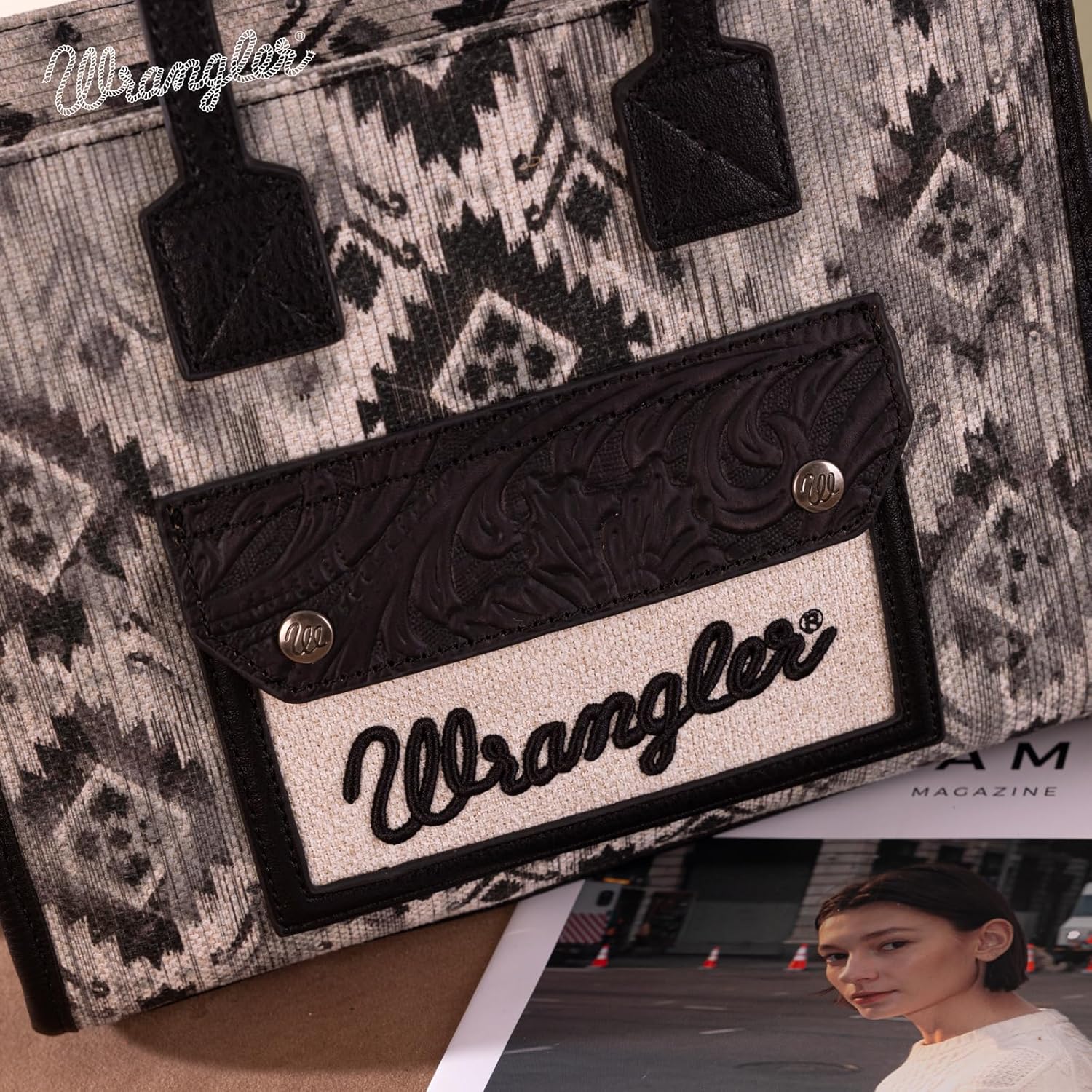 Montana West Wrangler Aztec Tote Bag for Women Western Purses and Handbags - Image 2