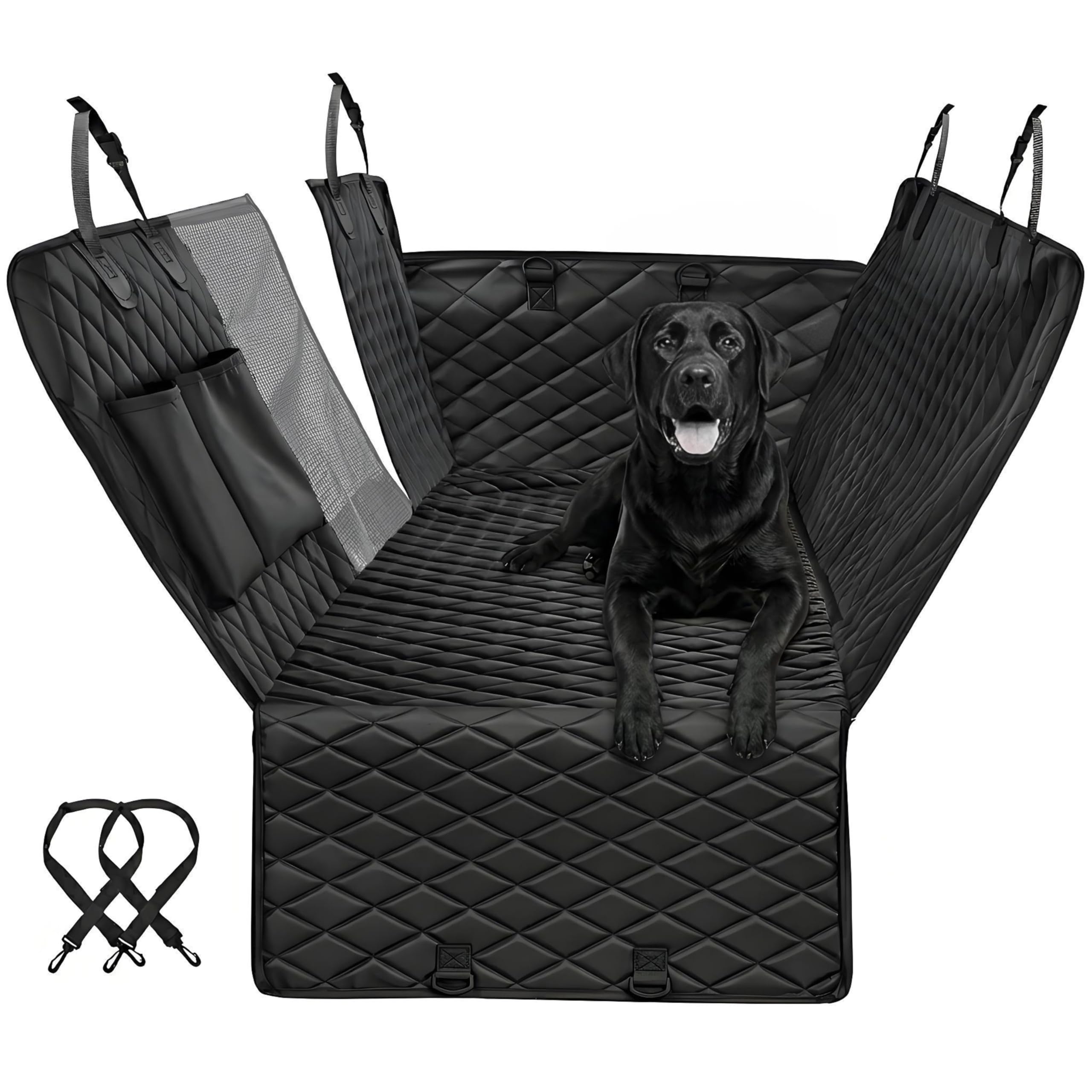PLNSTYV Dog Car Seat Cover for Ford B-MAX B MAX Pet Hammock Back Seat Mesh Window Side Flaps Waterproof Scratchproof Vehicle Car Seat Protector Dog