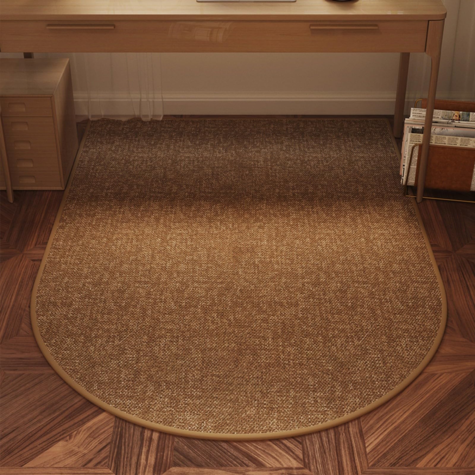 Office Chair Mat,Study Room Swivel Chair Carpet Anti-Slip Floor Protection Mat(Style4,100x140cm)