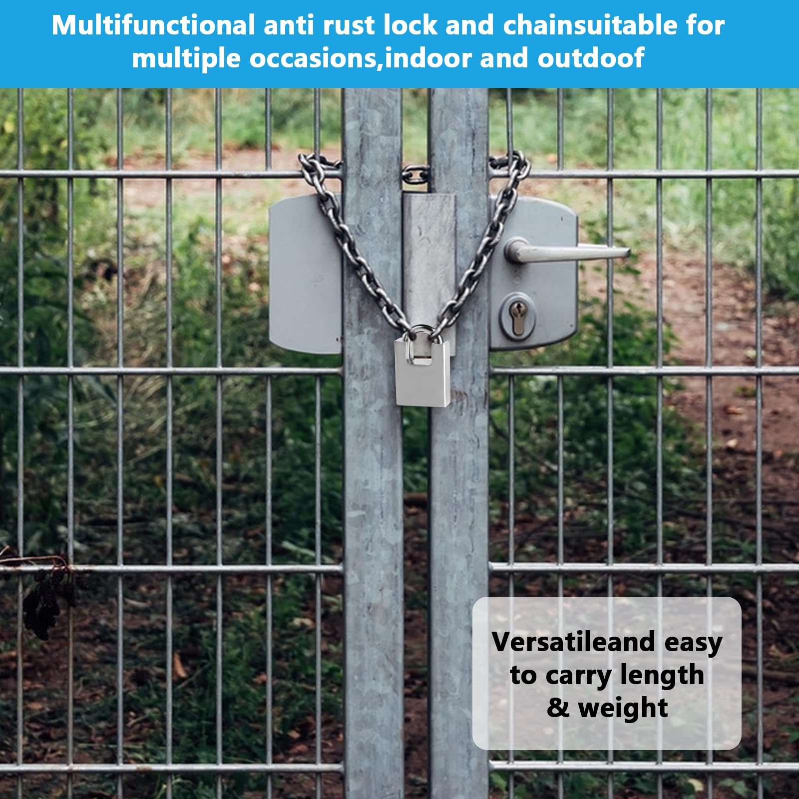 Amazon.com : 40 Inch Heavy-Duty Stainless Steel Safety Chain Lock