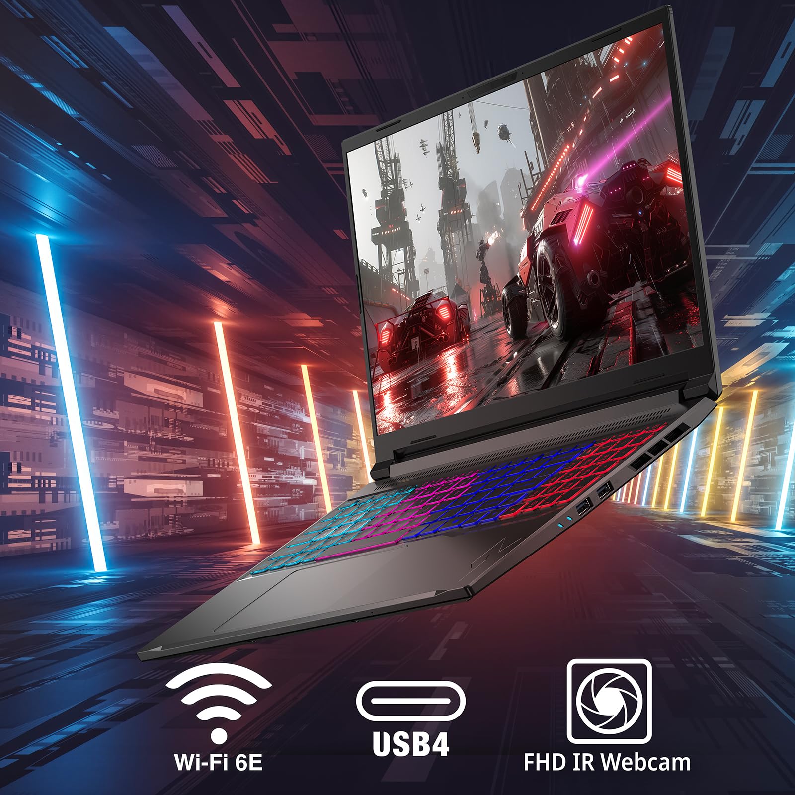acer Nitro V 16S AI Laptop IA | Notebook Gaming | Nvidia GeForce RTX 5070 8GB | Ryzen AI 7 350 | RAM 16GB DDR5 | 1024GB SSD | 16" WQXGA IPS 180Hz Display | Copilot+ PC | Windows 11 | QWERTY