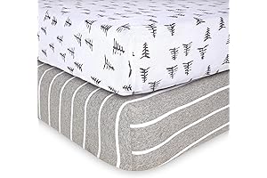 Fitted Crib Sheets by Burts Bees for Soft and Gentle Baby's Skin