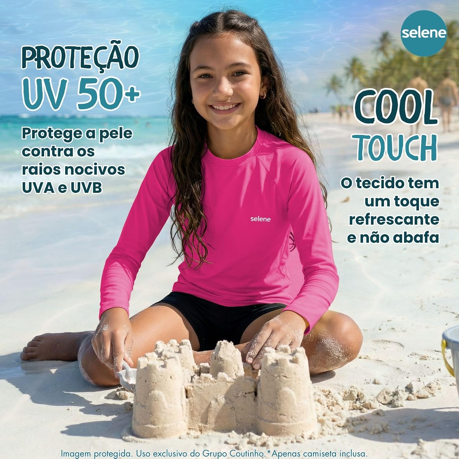 Camiseta Térmica INFANTIL Manga Longa UV50+ Poliamida Secagem Rápida Unissex Camiseta Térmica INFANTIL Manga Longa UV50+ Poliamida Secagem Rápida Unissex - Imagem 3