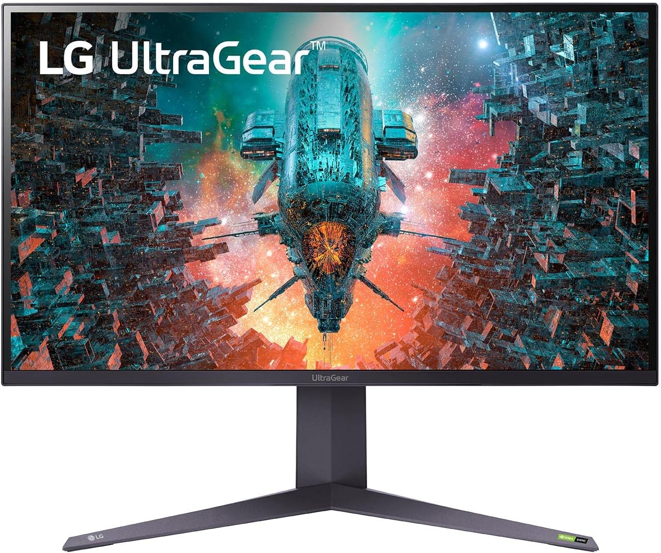 LG Ultragear UHD 32-Inch Gaming Monitor 32GQ950-B, Nano IPS 1ms (GtG) with ATW, VESA DisplayHDR 1000, NVIDIA G-SYNC, and AMD FreeSync, 144Hz, Black