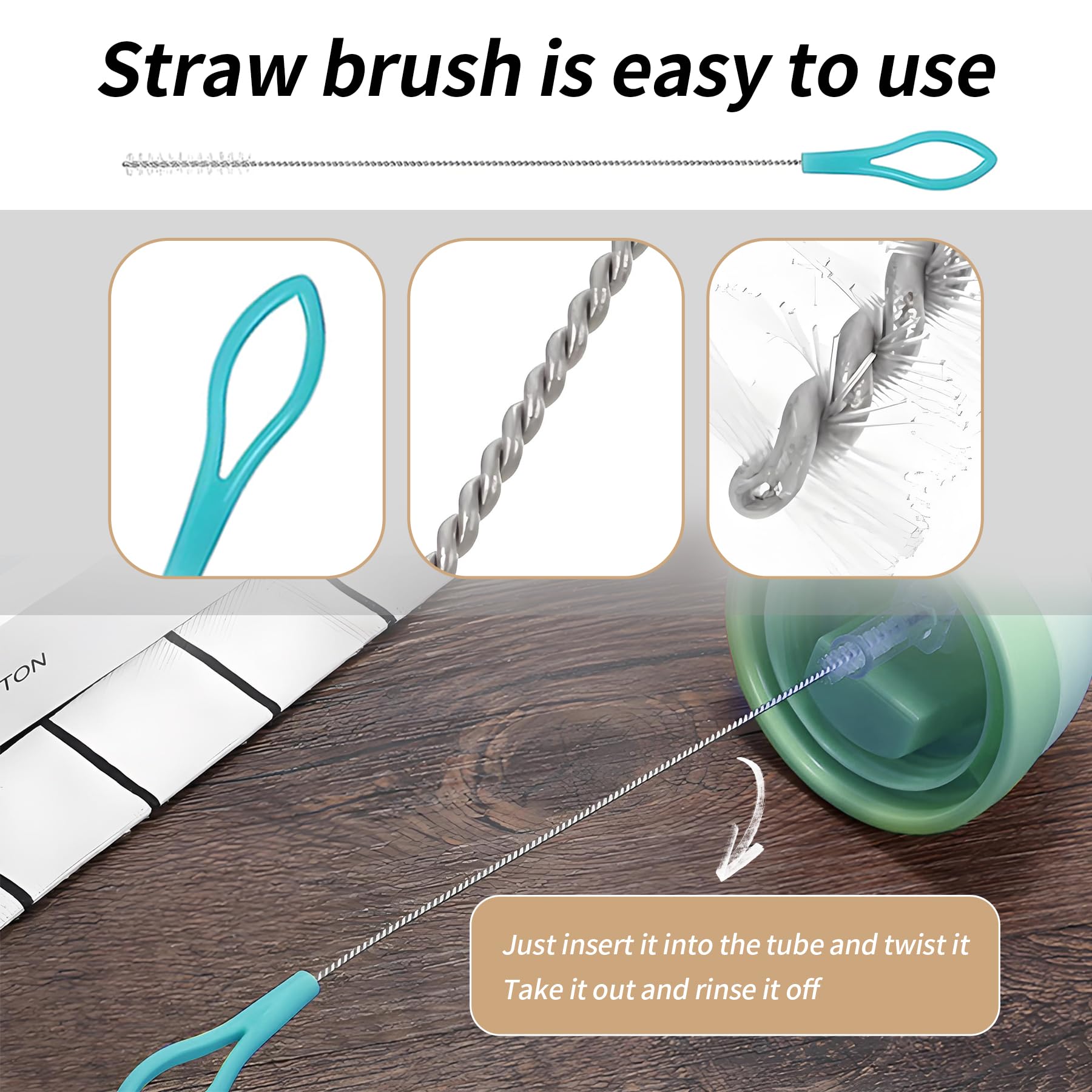 Stura Lavandini e Scarichi, Flessibile Forte Sbloccatore di Scarico, Spazzole Pulizia Professionali, Riutilizzabile Spazzola Pulizia Tubi,per Cucine Vasche Bagno Servizi Igienici Fognature (6 IN 1)