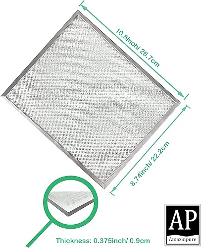 Miniatura 3 de Paquete de 2 filtros de grasa 97006931 BP29 NY NV compatibles con filtro de ventilador de campana Broan Nutone 1172137 5-3078 88150 99010121 C88150