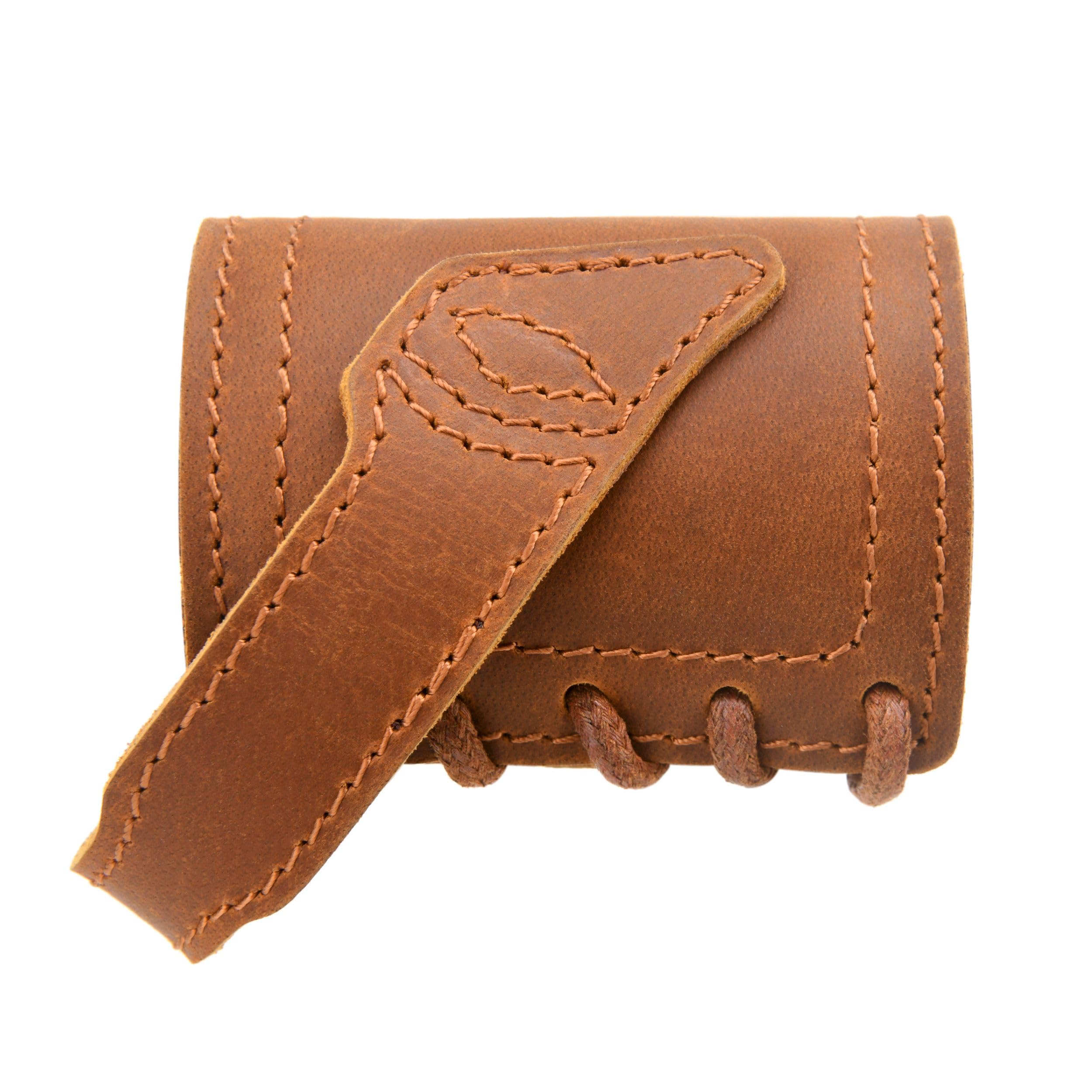 WAYNE'S DOG Leather Gun Barrel Mount, No Drill Sling Mount for Rifle, No Swivels Need (Brown)