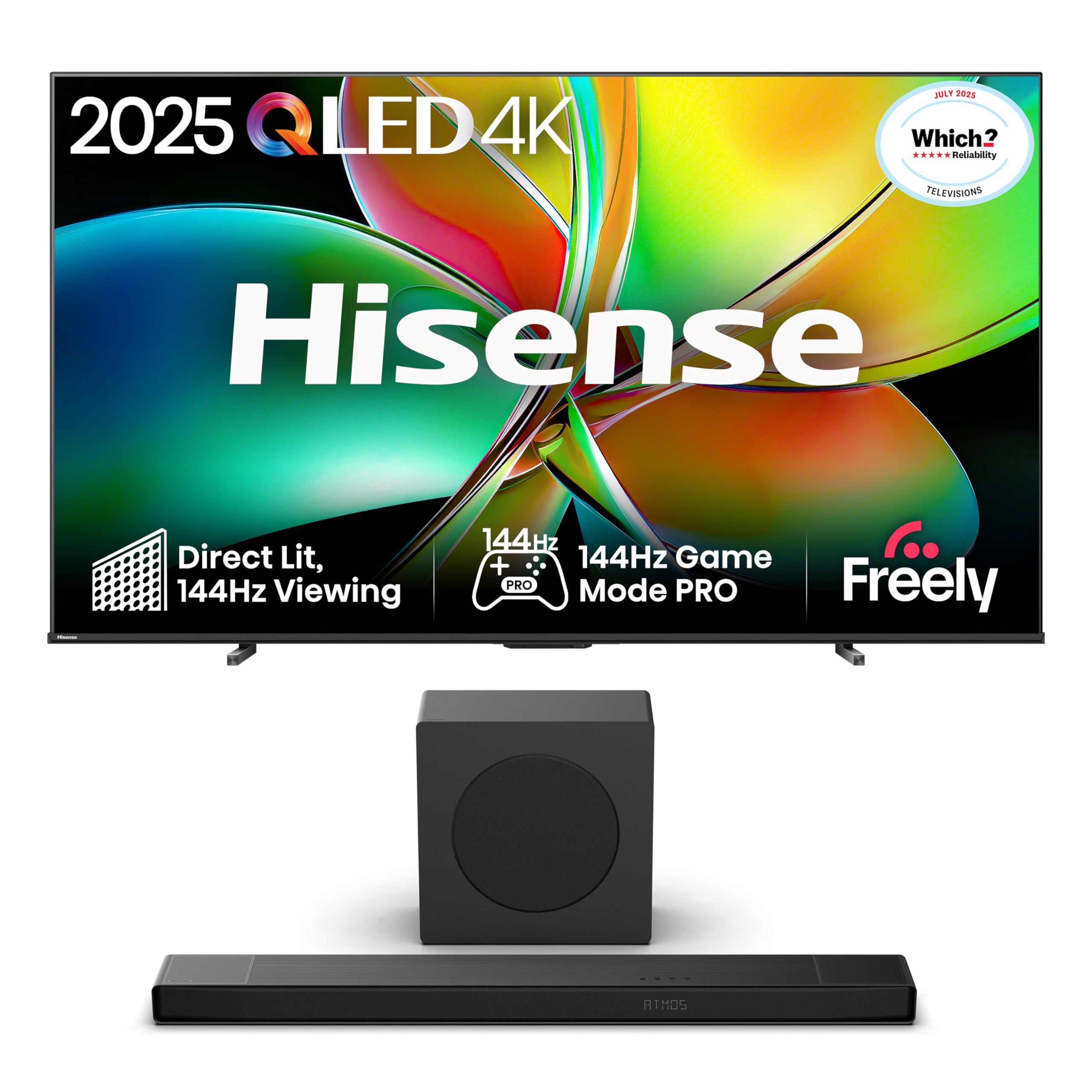 Hisense 43" 43E78QTUK QLED Smart AI TV - 4K Direct Lit Viewing, Quantum Dot Colour, Hi-View AI Engine, Dolby Vision, Dolby Atmos with Freely, Disney +, YouTube, Netflix — view 18