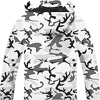 Vista 2 de TEZO Chaqueta impermeable para hombre, con capucha, rompevientos ligera