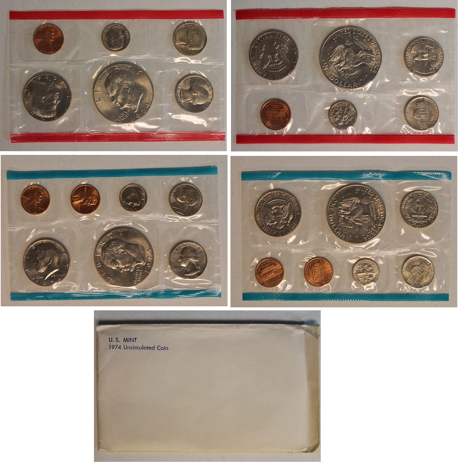 1974 United States Mint Uncirculated Coin Set in Original