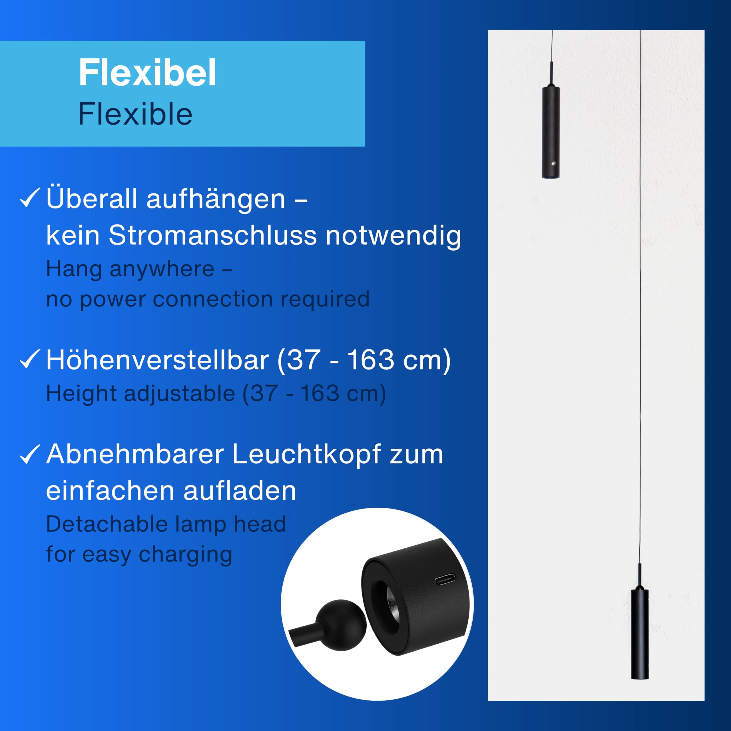 REV Hanglamp, 130 Lm, Dimbaar, 3 Kleuren, Timer 1 4 Uur, In Hoogte Verstelbaar Door Te Trekken 37 163 Cm Hanglamp Met Afstandsbediening Ideaal Als Bedlampje Zonder Stroom Zandkleuren 2267154432