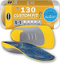 Dr. Scholl’s Custom Fit Orthotics 3/4 Length Arch Support Shoe Inserts - Plantar Fasciitis Relief Insoles for Men and Women, Immediate All-Day Total Lower Body Pain Relief, FSA HSA Eligible, CF130