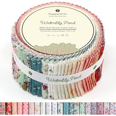Fabric Moda Clearance Jolly Roll Jelly Roll Fabric Strips for Quilting, Crafting,...