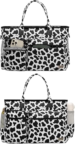 Miniatura 3 de Rabjen Bolsa de mano para enfermera para el trabajo con funda acolchada para laptop de 15.6 pulgadas, bolsa de hombro para suministros médicos para