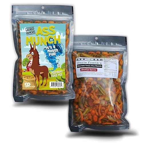Miniatura 2 de Ass Munch Spicy Trail Mix - Divertido diseño de burro - Regalo de Navidad para marido - Regalos comestibles para hombres - Mezcla picante, fabricado