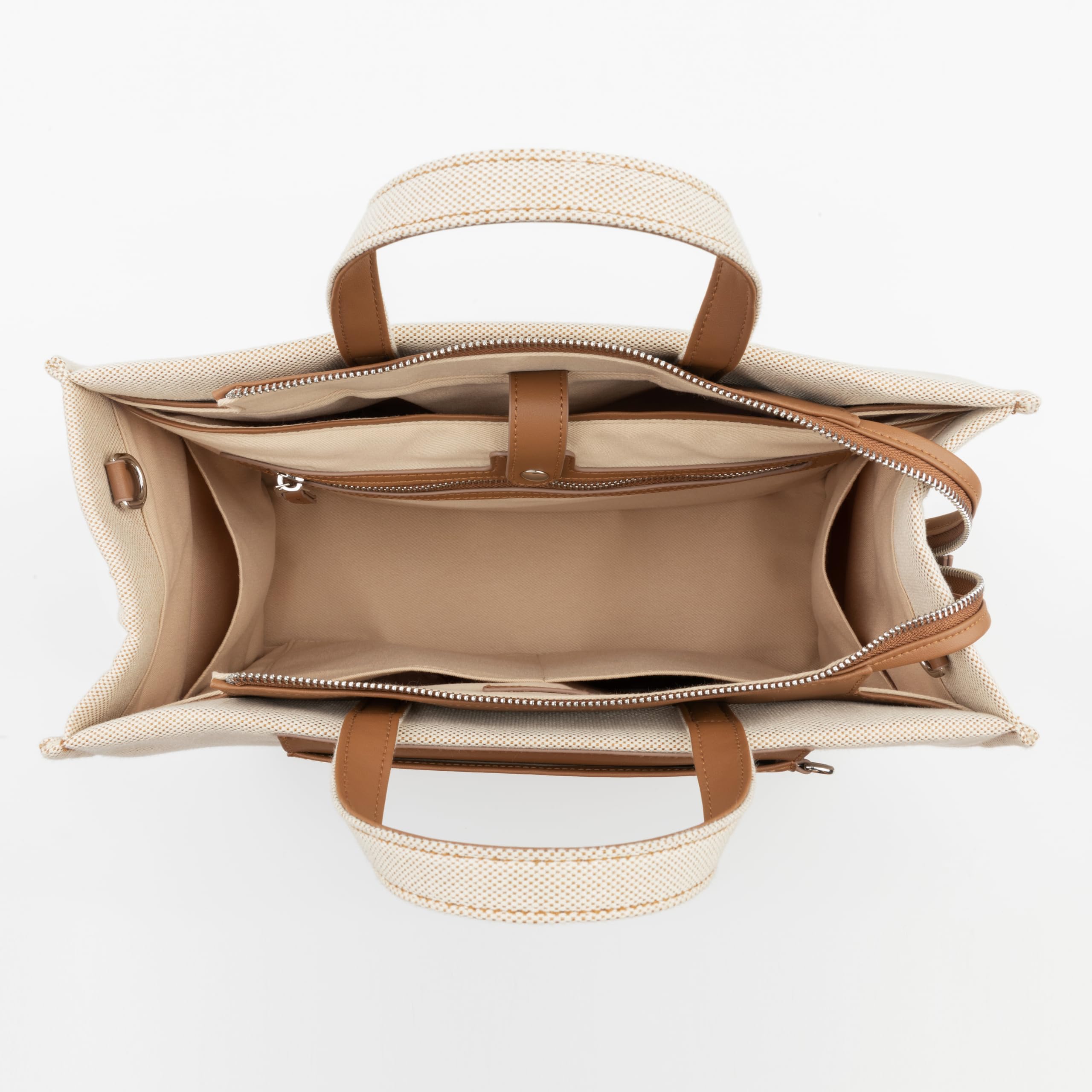 Comfyable Kadınlar için Laptop Çantası, Büyük Kapasiteli Kanvas Çanta, Hem Evrak Çantası hem de Seyahat için Crossbody Omuz Çantası, İş için, Kanvas, Medium