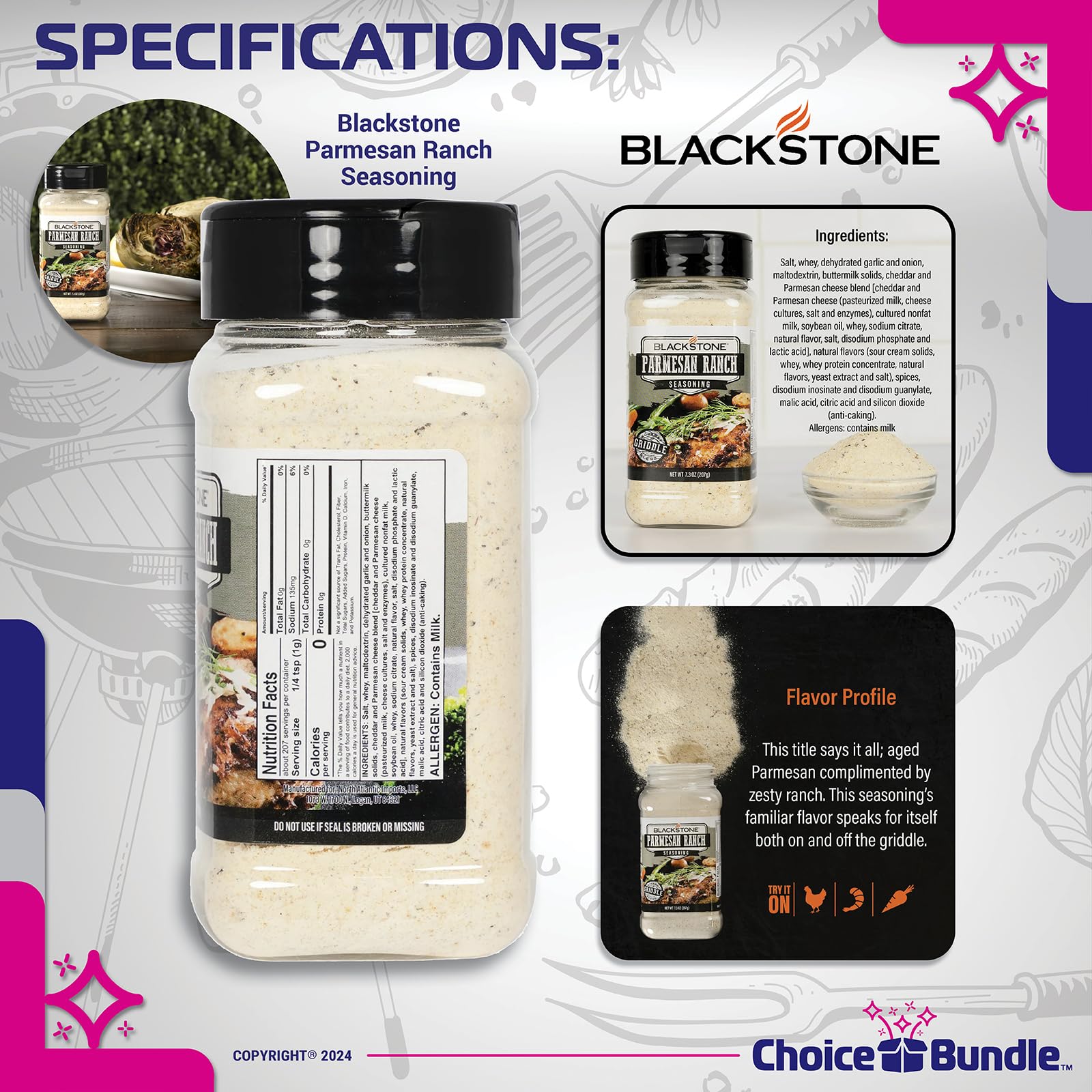 Snapklik.com : Blackstone Cheesesteak & Parmesan Ranch Seasoning ...
