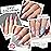UNA GELLA Almond Nail Tips 216pcs Medium Almond Press on Nails Pre-shape Gel Fake Nails for Full Cover Acrylic French False Nails For Nail Extension, DIY Salon 12 Sizes Gelly Tips