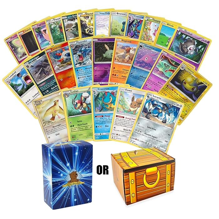 Buy Golden Groundhog TCG Deck Box Bundled with 50 Assorted Pokemon