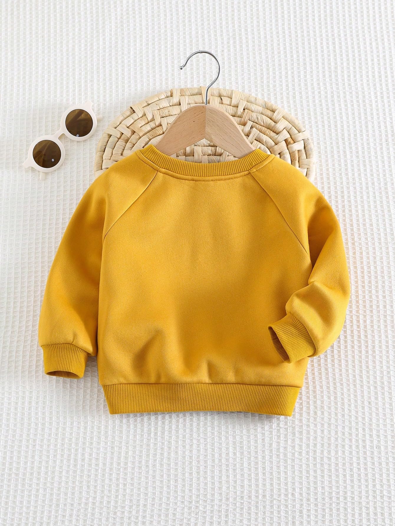 Lymio Kids Sweatshirt | Sweatshirt for Kids | Comfortable Boys T-Shirt | Unisex Baby Full Sleeve Top(Kids-03-Yellow) | Age 2-3 Years 1