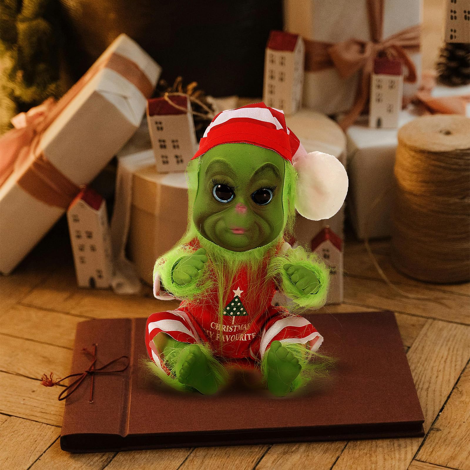 Weihnachts-Plüschtier Grinch – Ca. 25 Cm, Grün, Weich – Für Dekoration, Als Geschenk Oder Kuscheliges Spielzeug