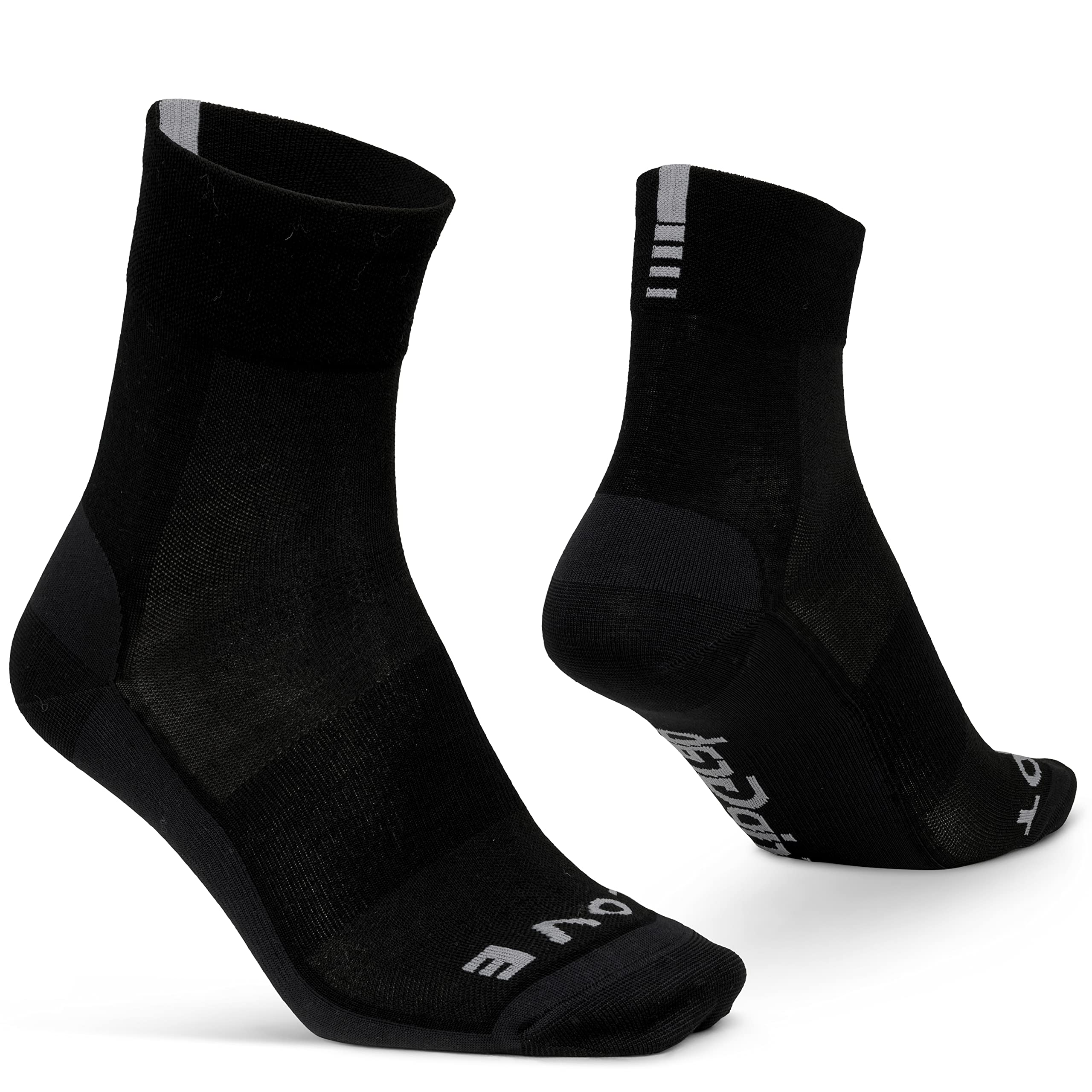 GripGrab Unisex Merino Lightweight Sl Summer Socks, Black, S EU 38-41//UK 5.5-7.5