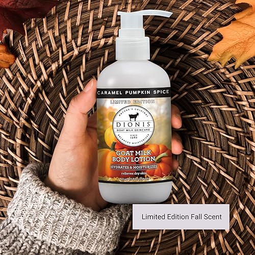 Dionis Loción perfumada de leche de cabra (8.5 onzas) y crema de manos y cuerpo (3.3 onzas)