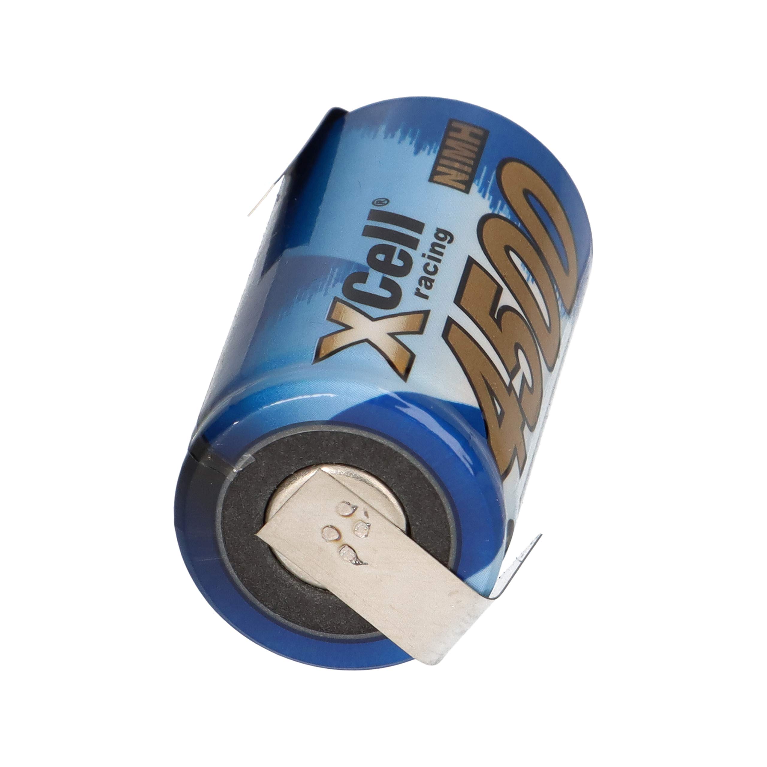 SUB-C - Cella a batteria 5000 mAh, 1,2 V, NIMH ad alte prestazioni, con bandiera a U, batteria Sub C, modello BAU Racing Pack RC Racingpack – durevole