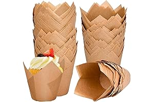 Colorful Tulip Cupcake Liners for Baking Delights