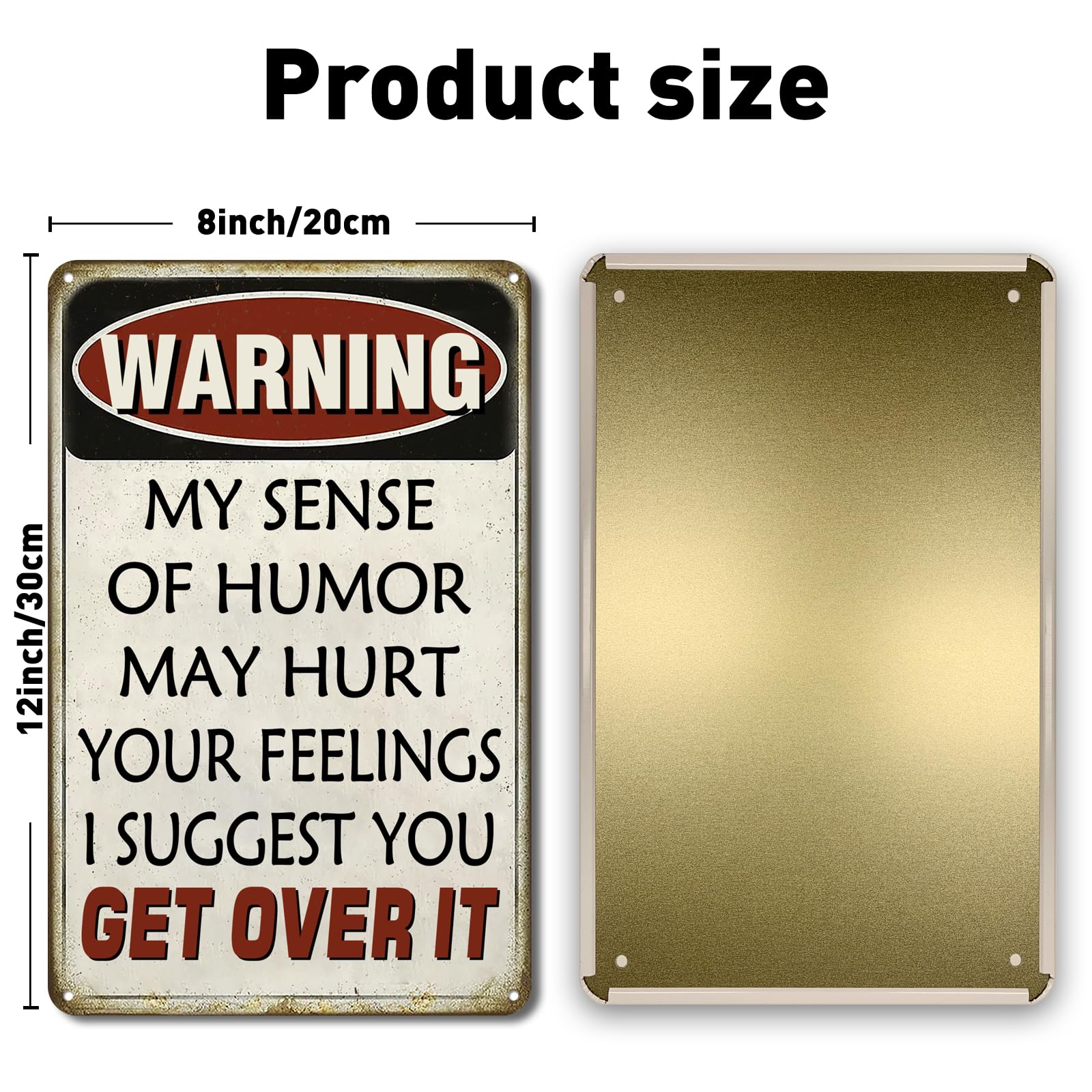 Panneau De Cour Amusant En Métal Pour Garage, Cave, Accessoires De Bar