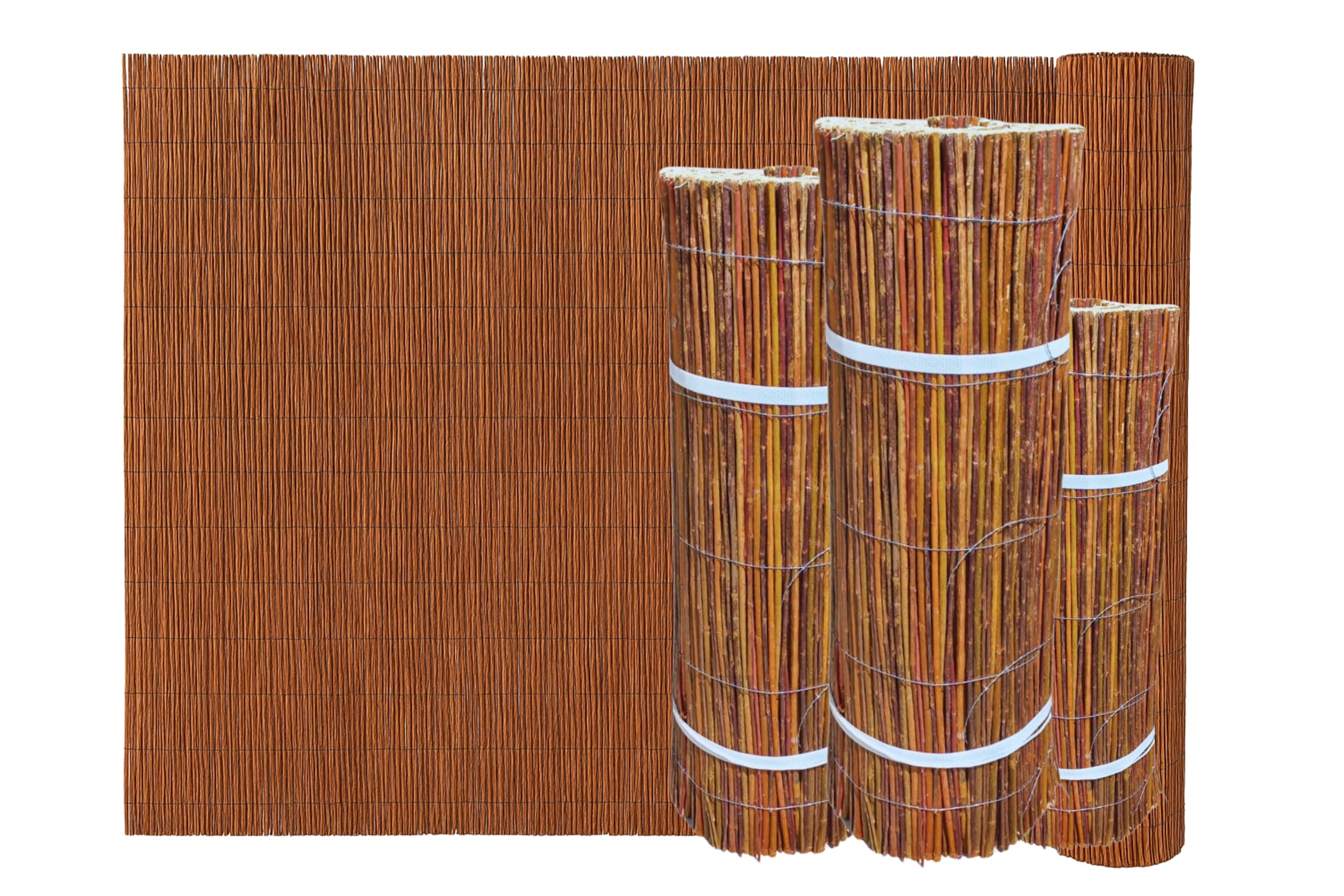 Valla de mimbre Natural 50 x 300 cm - Estera de Mimbre - Cañizo Jardin Ocultacion - Valla Ocultacion Jardin Exterior - Malla Para Balcon y Terraza