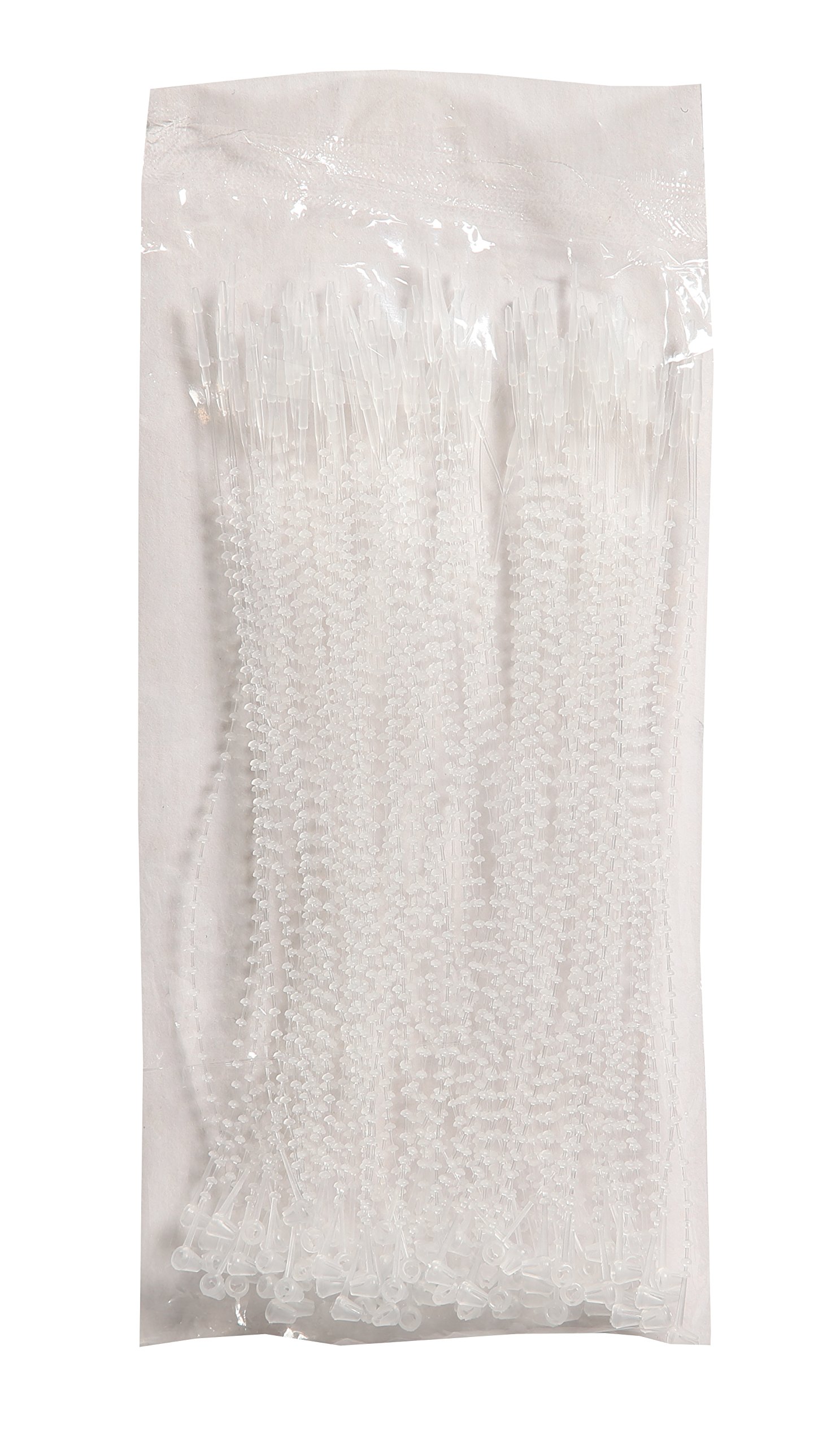 Sunburst Systems 5620 Snap Lock Pin Adjustable Security Loop Plastic Tag Fastener, Clear