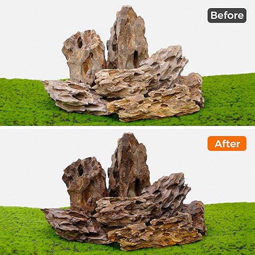 Miniatura 3 de Piedra de dragón natural de 6 a 8 pulgadas, 6 PIEZAS de rocas de acuario para paisajismo acuático, paisajismo de acuarios, terrarios, decoración de