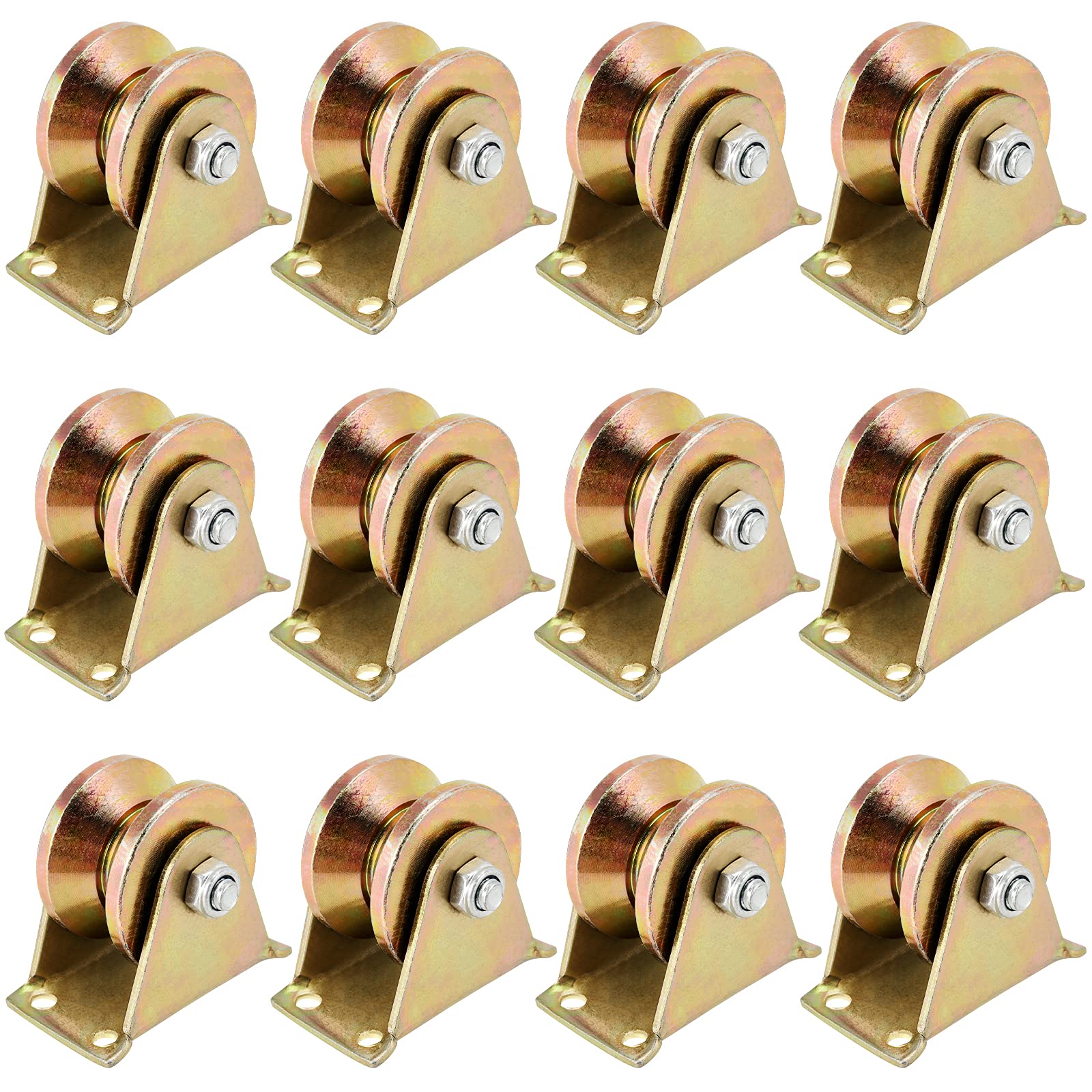 Buy SAUCHOI 12 Pack 2 Inch V Groove Wheel, Heavy Duty V Groove Rigid