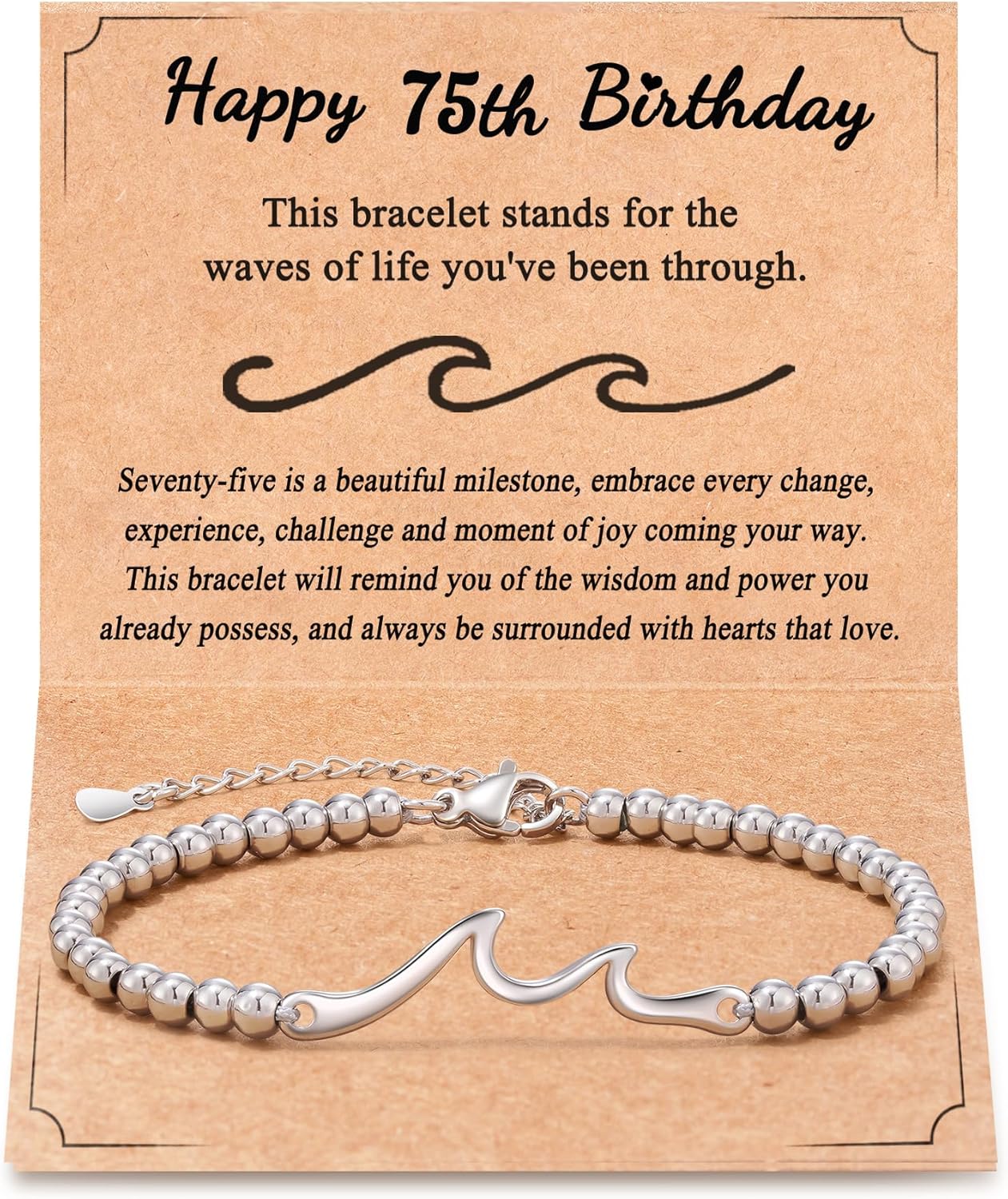 Tarsus Birthday Gifts for Women, Through The Waves of Life, Birthday Bracelet for Women Friend Sister Daughter Mom Grandma...
