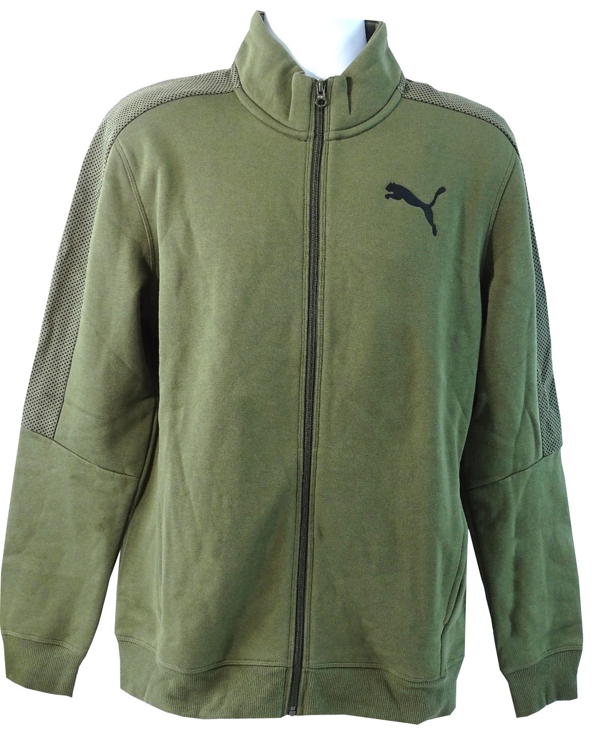 Chaqueta PUMA Men s Fleece Track Jacket verde XL para evitar el frío en exteriores 2