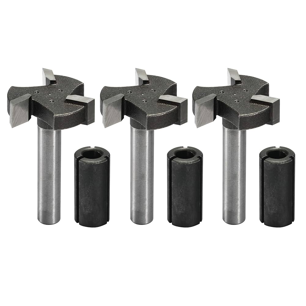 Genmitsu 3pcs 3-Flute CNC Spoilboard Surfacing Router Bits