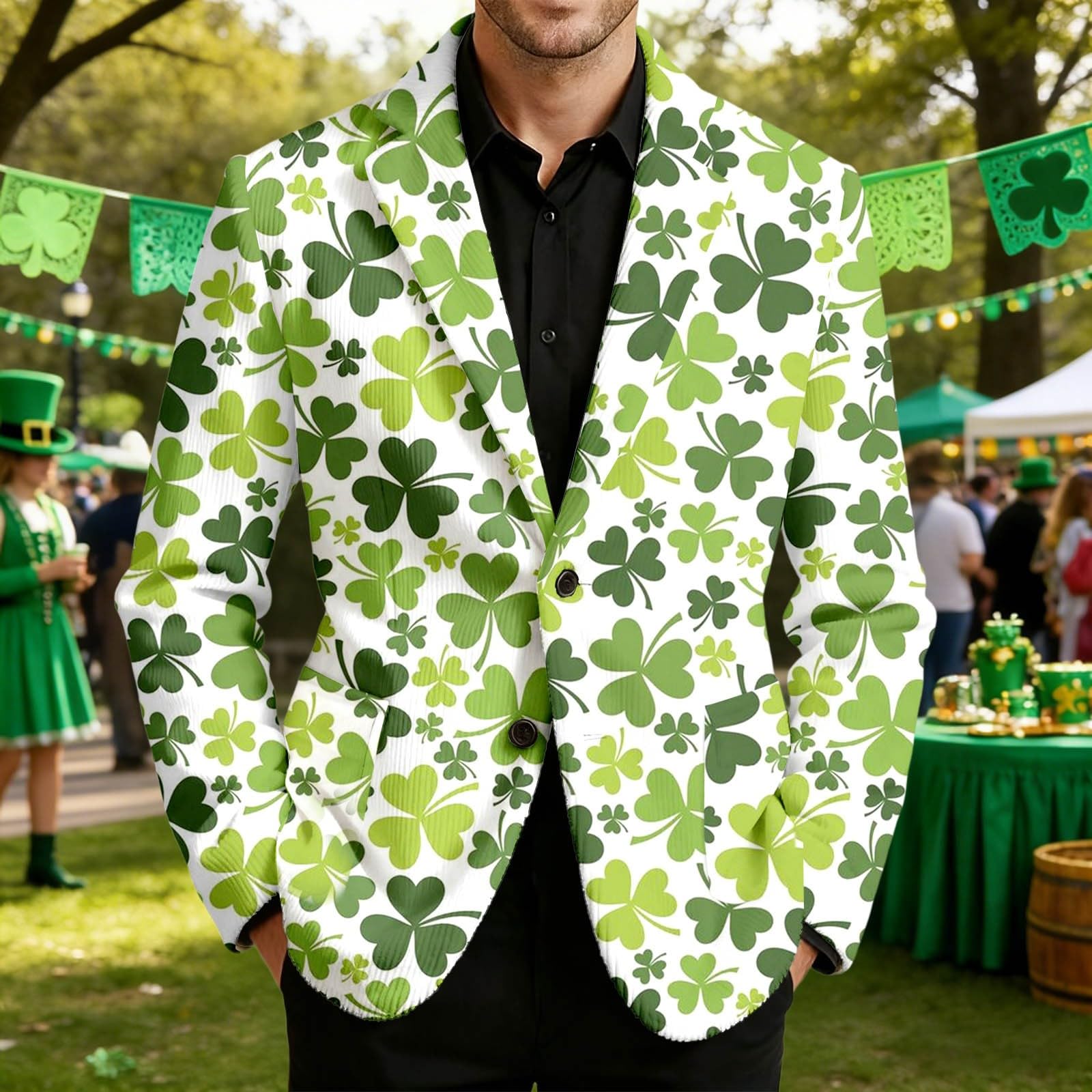 Elegante chaqueta de pana festiva de esmoquin para hombre, con estilo de patrón de San Valentín, ligera, inteligente, casual, para discoteca
